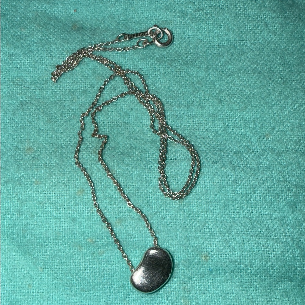 Tiffany & Co. Silver Bean Necklace